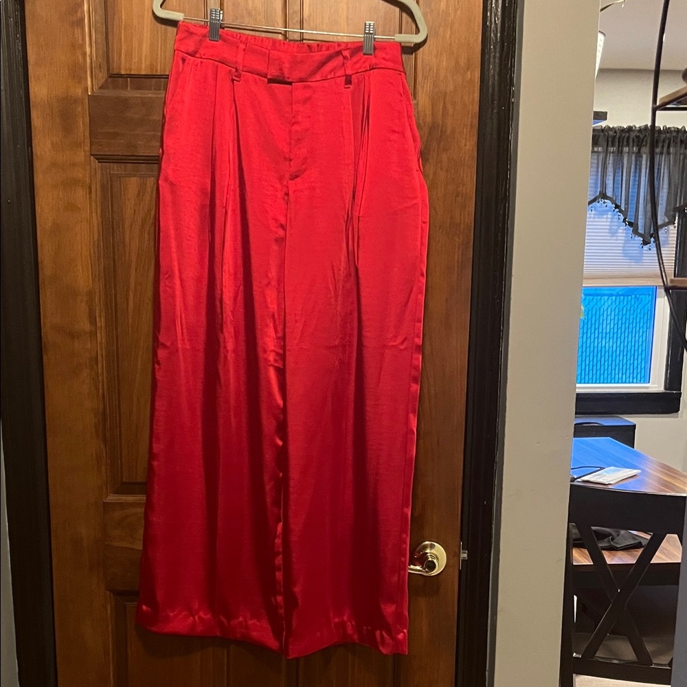 a new day Red Wide-Leg Pants